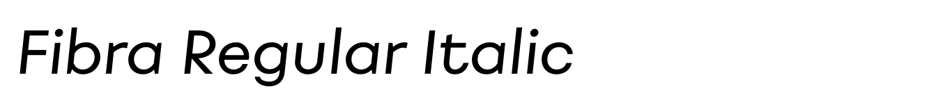 Fibra Regular Italic image
